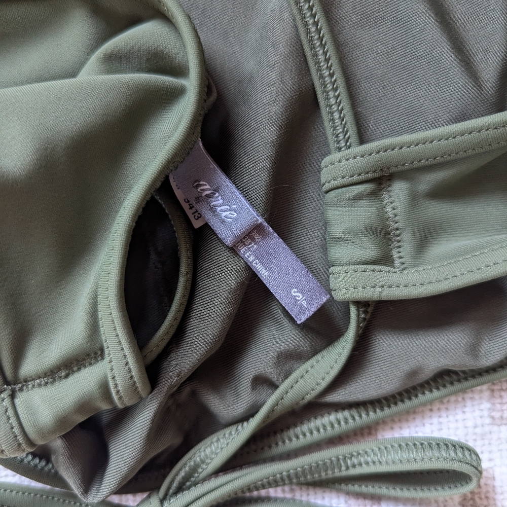aerie | High Neck Tie Back Swim Top - Picture 7 of 10